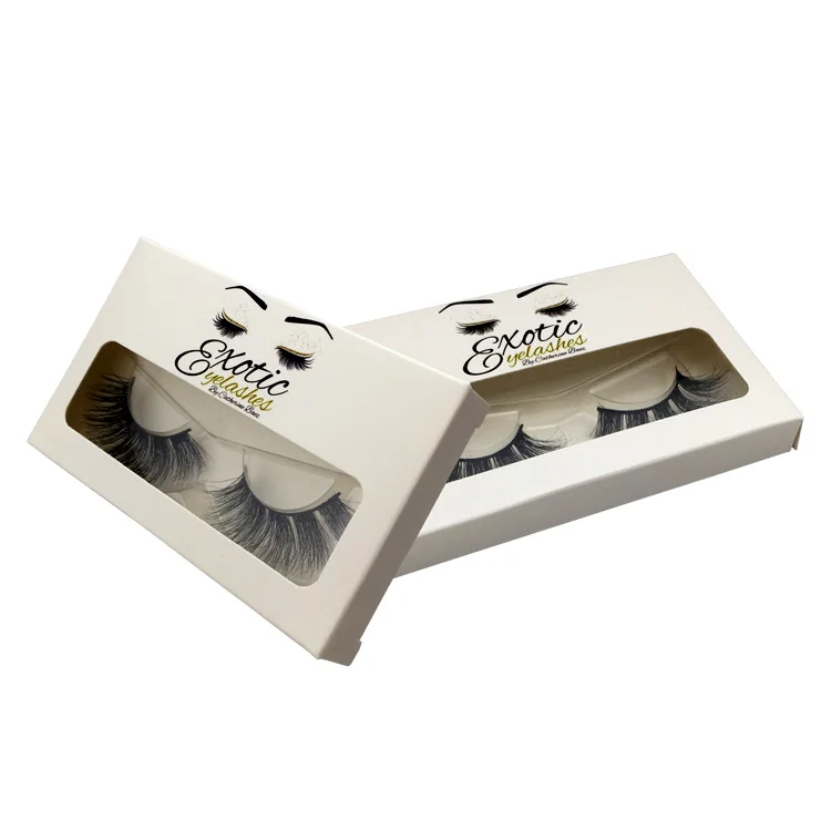 

create your own lashes white box and white marble lash boxes