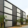 Building facade aluminum guarding fencing sun louver system