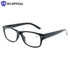 2019 Hot Global Fashion Plastic Reading Glasses with Metal Decoration in Black , Brown with Spring Flexible Hinges