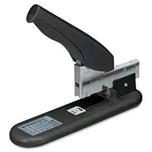 Business Source Heavy Duty Stapler - Heavy Duty Stapler - 210 Sheets Capacity - 1/4amp;quot;, 1/2amp;quot;, 3/8amp;quot;, 5/8amp;quot;, 9/16amp;quot;, 13/16amp;quot;, 15/16amp;quot;, 7/8amp;quot;, 3/4amp;quot;, 5/16amp;quot; Staple Size - Putty, Black