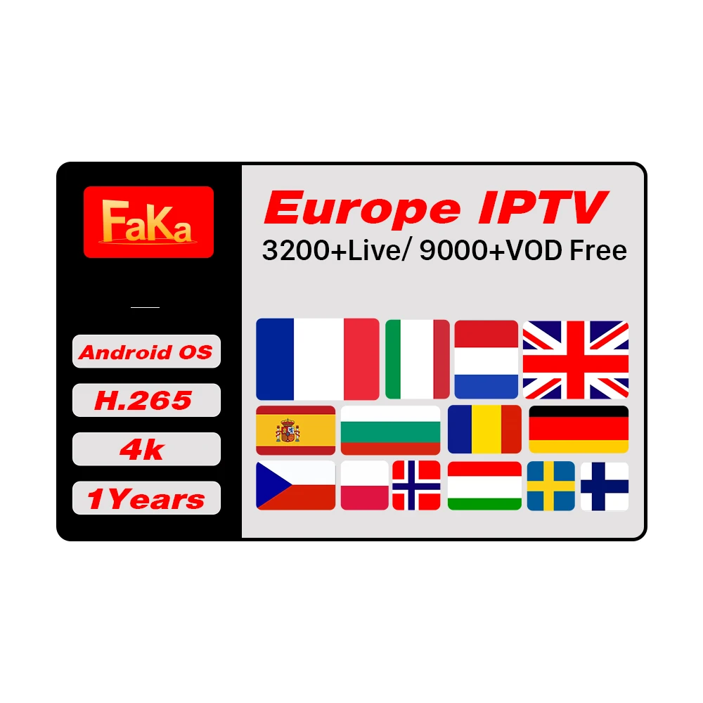 

3200 Live Channels IPTV Portugal FakaFHD Subscription Code 12 Months