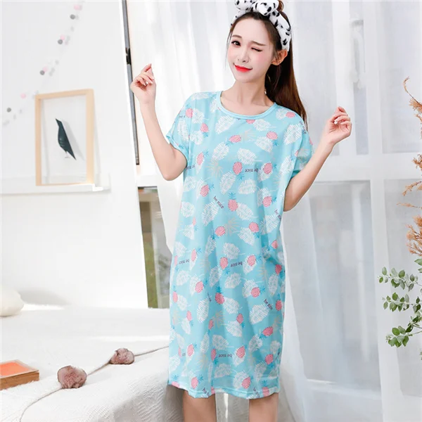 

7 COLORS Sleepwear High quality New cute nighty Wholesale dress Women Pajamas, As shown