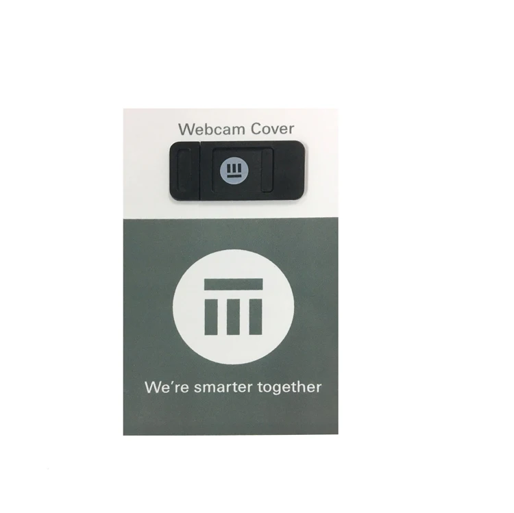 

Privacy protection webcam cover set customized logo printing, Black or white or customizable