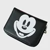 Disney Cartoon Mickey Mouse Print Leather Wallet Women Clutch Bags Trendy Fashion Female Ladies Credit Card-Purse Money Bag