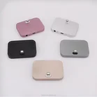 Usb شاحن الهاتف المحمول شاحن الألومنيوم معدن حوض الصوت ل فون 7