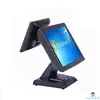 cheap pos system dual screen! 15 inches pos terminal price, desktop pos