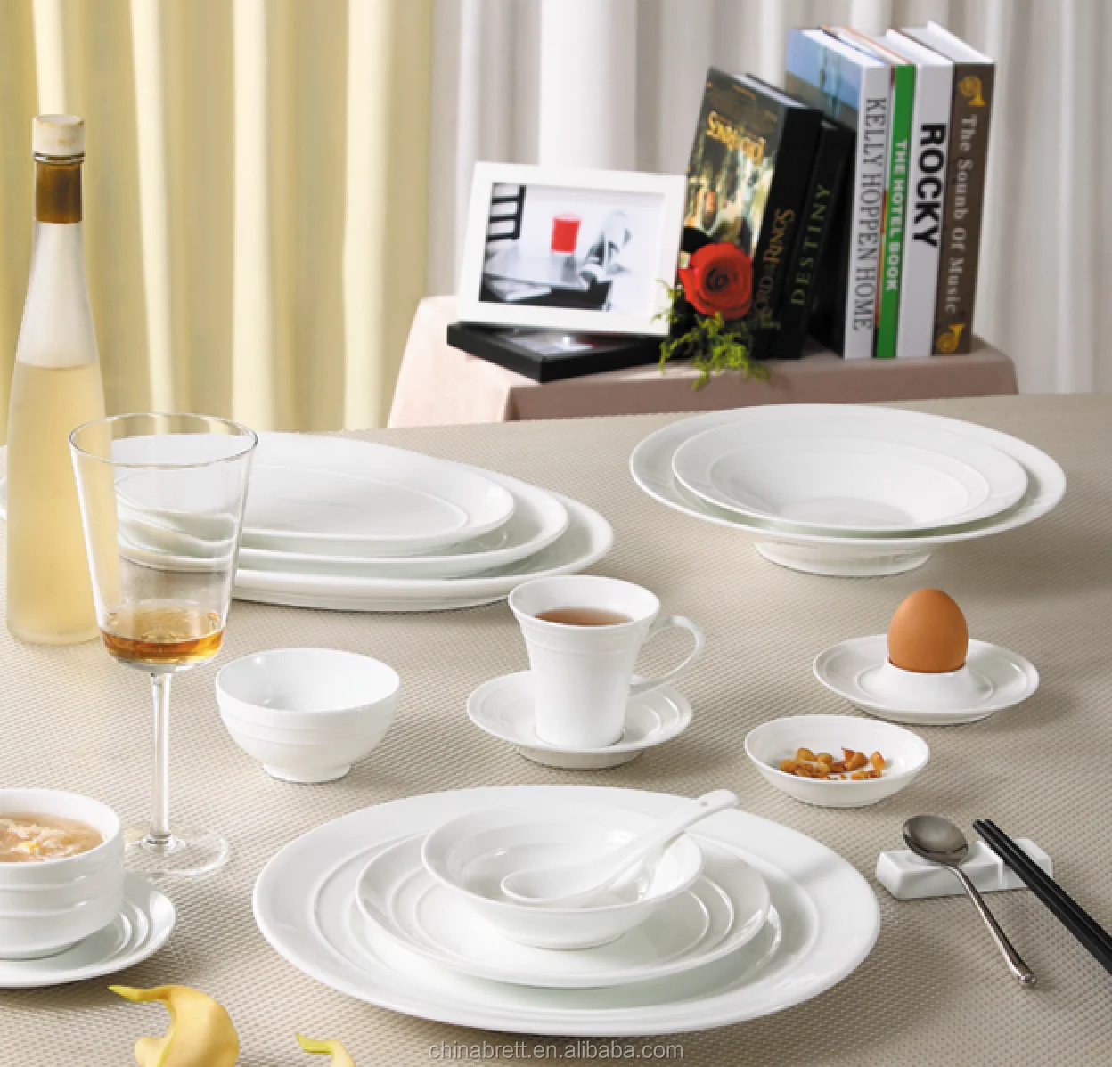 French Ceramic Breakfast Dinnerware Set