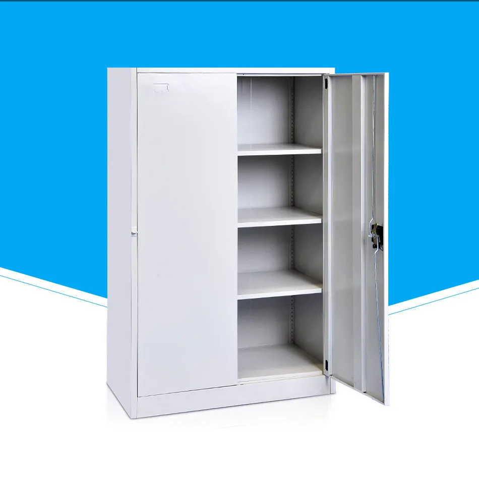 办公家具两门白色钢制文件柜