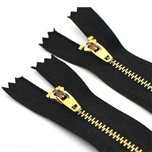 3# Sewing Metal Zippers Auto Lock Black DIY Zip For Sewing Jeans Footwear Denim Skirt 7 10 12 15 18cm