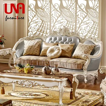 European Style Sectional Sofa Genuine Leather Set Queen Royal European Style Sectional Sofa Genuine Leather Set Queen Royal Design