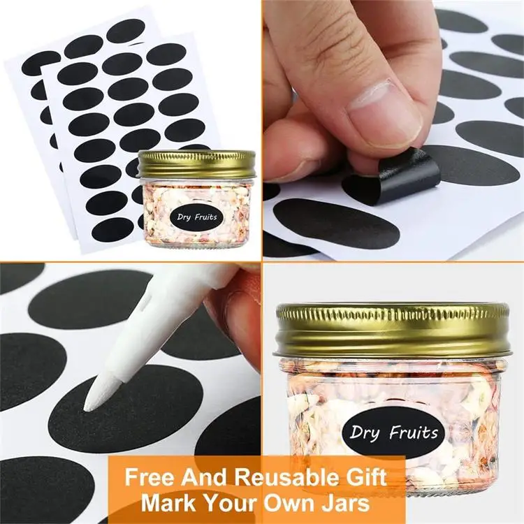 4oz Canning Jars Jelly Jars With Regular Lids And Bands And Chalk Pen