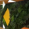 plastic pine leaf matting plant artificial natural green wall system vertical garden artificial ivy fence