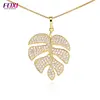 online shopping website Cubic zirconia micro pave pendant necklaces