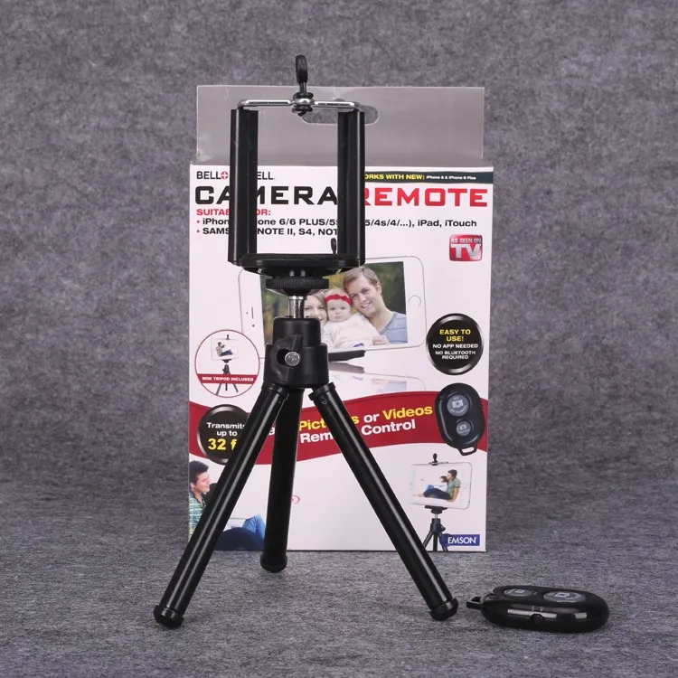 Universal Wireless Bluetooth Camera Remote shutter Selfie with Triangle bracket for IOS and Android