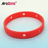 Made in china factory fashion silicone rubber wristband bracelet with holes