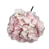 Home decoration flower double color flower head with stem large size real touch silk hydrangea