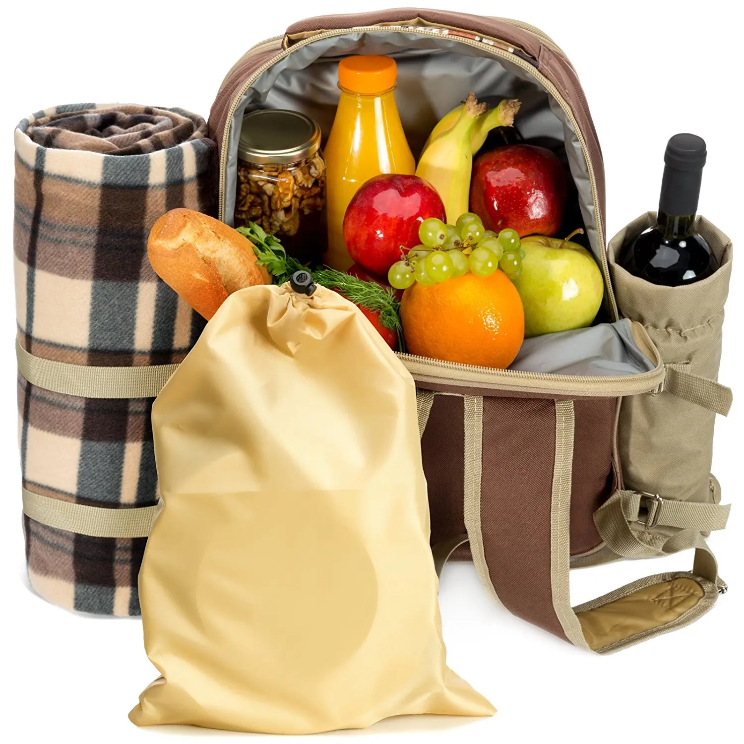 picnic backpack with wine cooler