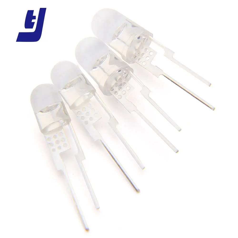 0.5W round 5mm lamp led dip uv red led diodes 660nm for horticulture