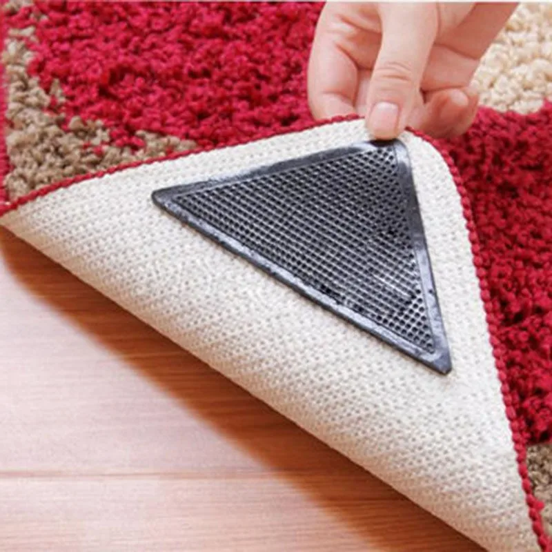 Sticky Anti Slip Floor Carpet Pad With Pvc For Rugs 4pcs/set Buy