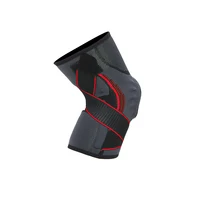 

Nylon Sports Compression Knee Brace Knee Protector Support Sleeve Pad with Spring Stay and Silicon Pad-Red