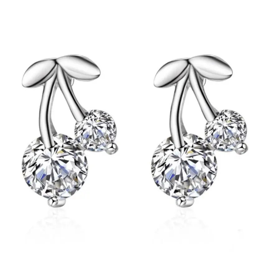 

Cute new fashion cherry stud earrings