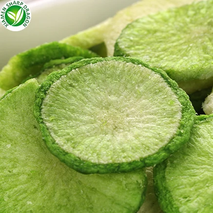 wholesale vacuum fried dried green radish chip