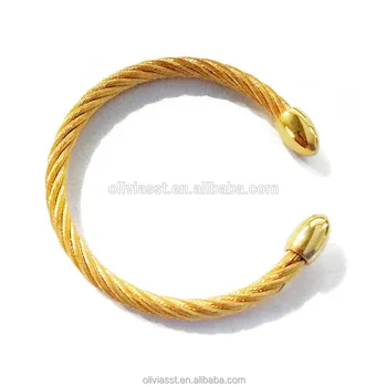 Alibaba Express Turkey Stainless Bracelet Men Cable Wire Cuff Stainless Bracelet Men Cable Wire
