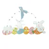 Colorful Rabbit Wooden Gift Easter Products