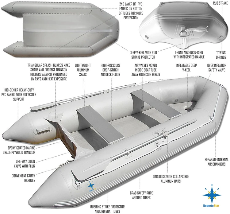 Кресло надувное air deck san marine