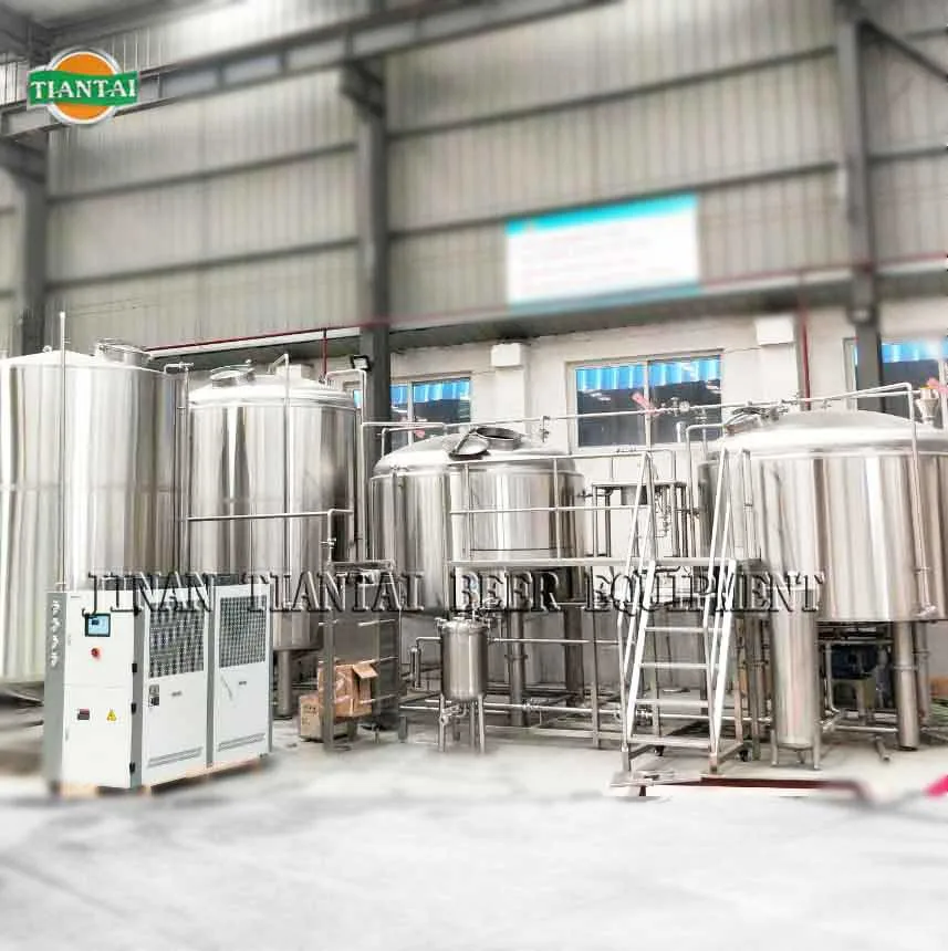 Tiantai 20 HL customized steam four vessel micro brewery brewing equipment nz