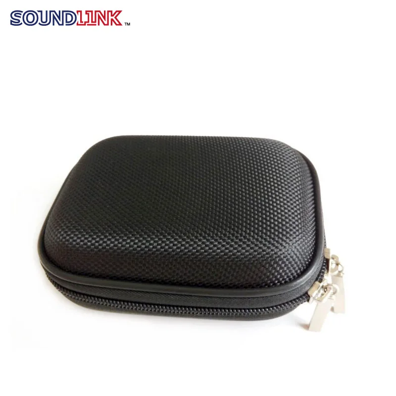 Round hard shell waterproof portable case,lightweight carrying bag for pack china hearing aids ,earmold and earphone