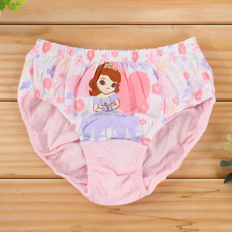 儿童内衣时尚内裤卡通人物糖果色女孩内衣为孩子棉柔软皮肤友好内裤