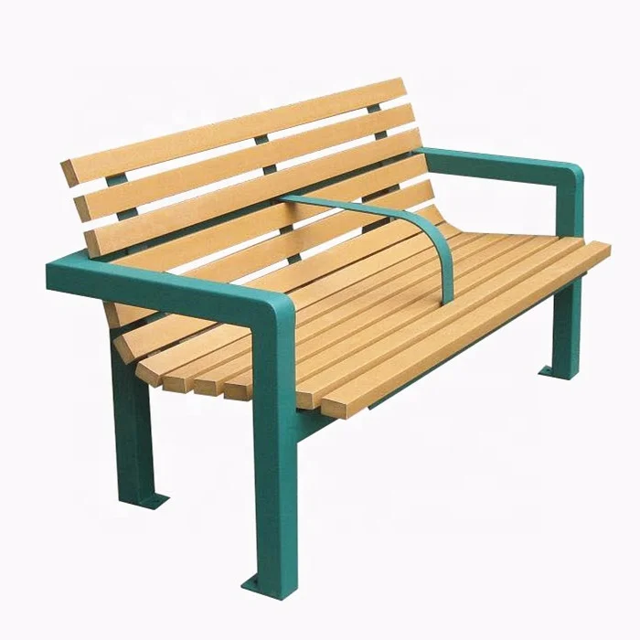 Urban style furniture China recycled plastic slats street furniture bench