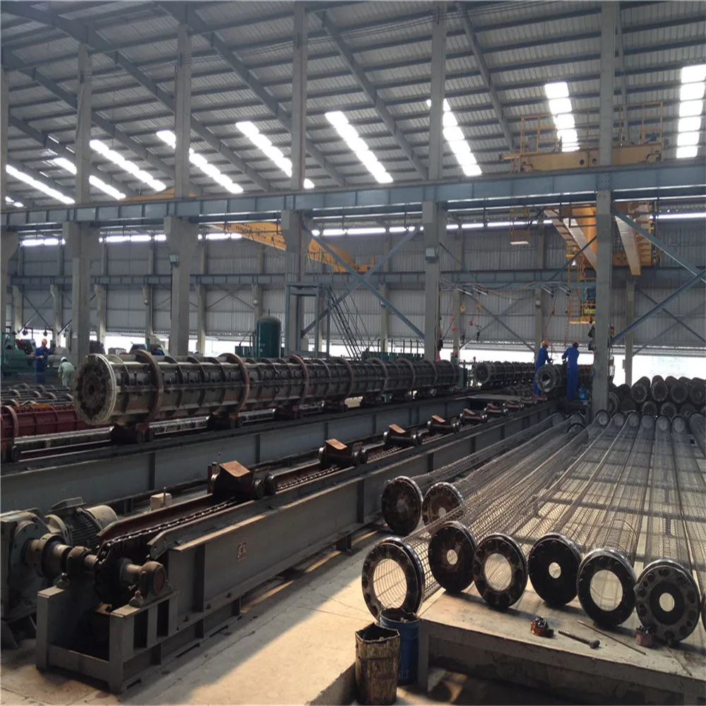 automatic chain conveyor system for precast concrete spun pile mould