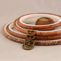 

4pcs 14cm Wood like Rubber Embroidery Hoops Cross Stitch Hoop Flexible Embroidery Hoops