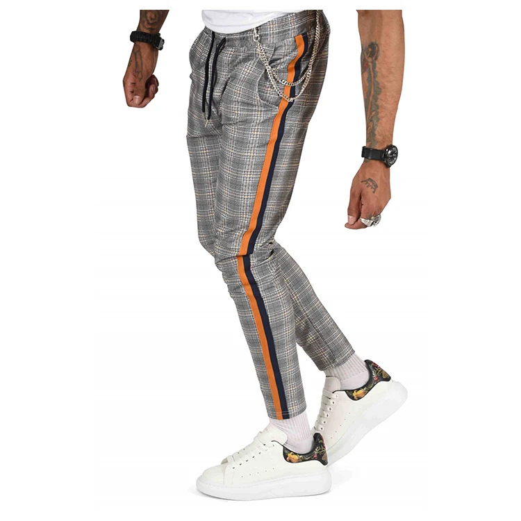 mens joggers stripe