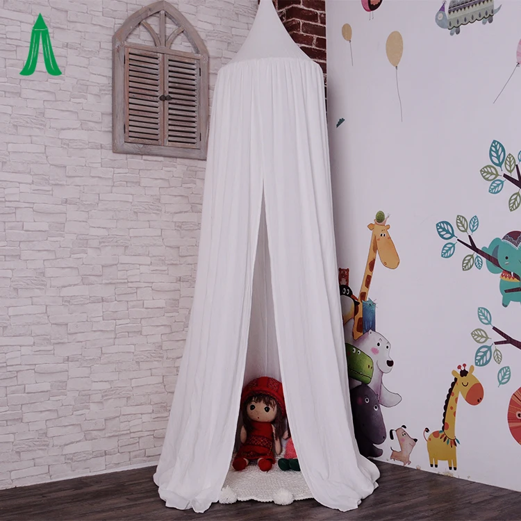 Cotton Mosquito Net Bed Canopy Quick Easy Installation Curtain Netting