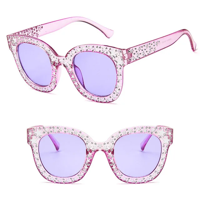 

DLLMN5035 Fashion Bling Bling Star Oculos Fashion Sunglasses Lentes de Sol