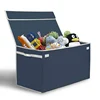 Portable handle toy storage bag foldable toy organizer with storage bins