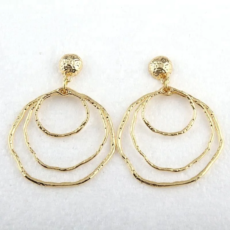 

Fashion Metal Multiple Circle Heart earring Alloy Drop women hoop earring