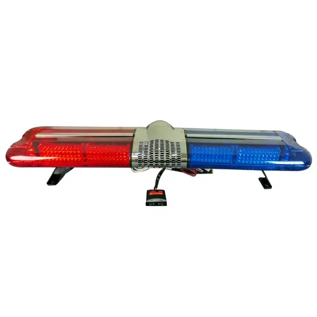 DC 12V 1.2M full size red and blue police led flash warning emergency light bar for special vehicle lights