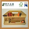 Kids DIY toy high quality unfinished custom wooden tool sets building box