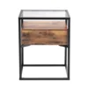 Wholesale Accent Furniture Glass Top End Table With Drawer Tall Glass Coffee Table