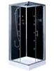 Bathroom Black Square Shower Bath With Sliding Door In 110V-240V
