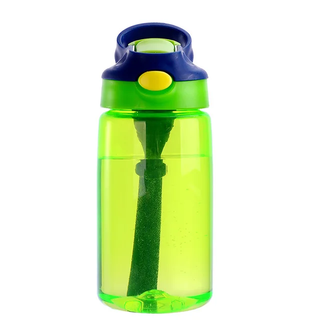 

Leakproof Colorful Tritan Wholesales Sports Drinking Children Water Bottle With Straw, 14oz, Pink;blue;green;customized