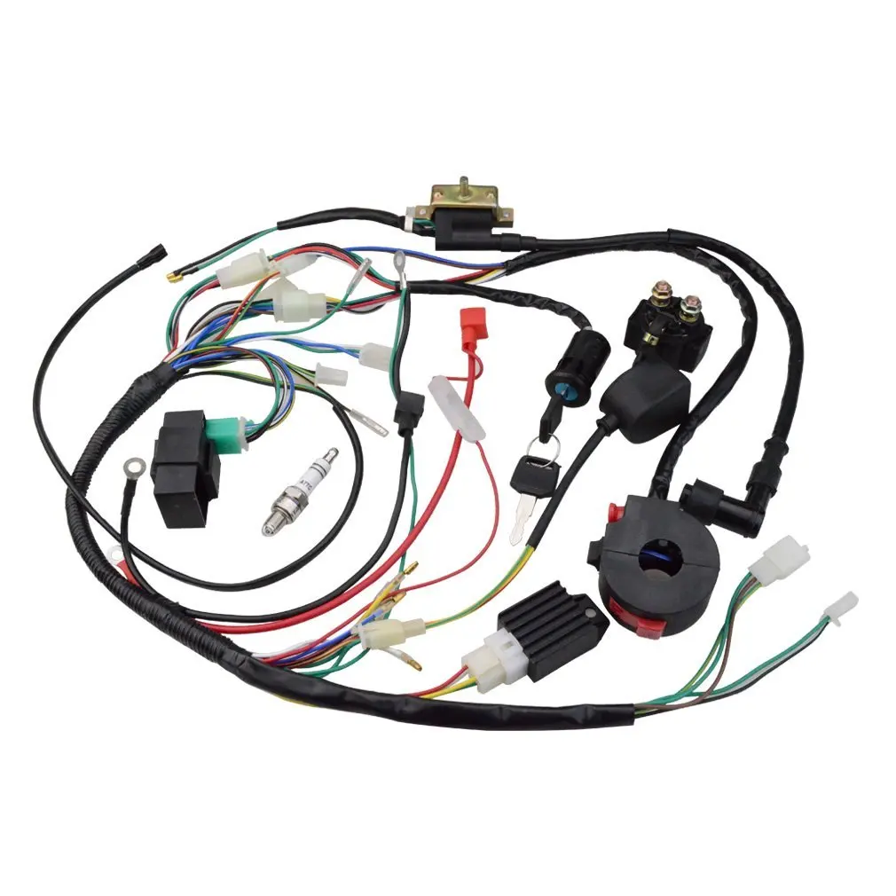 GOOFIT Ignition Rebuild Kit Wiring Harness for 50cc 90cc 110cc 125cc Chinese ATV Quad Bike Go