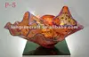 Hand Blown Glass Plate Antique Colored