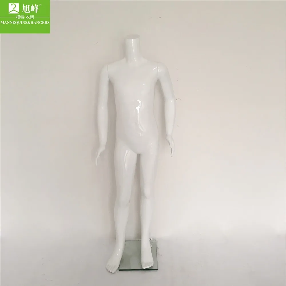 Wholesale Realistic Headless Glossy White Kids Mannequins For Sale