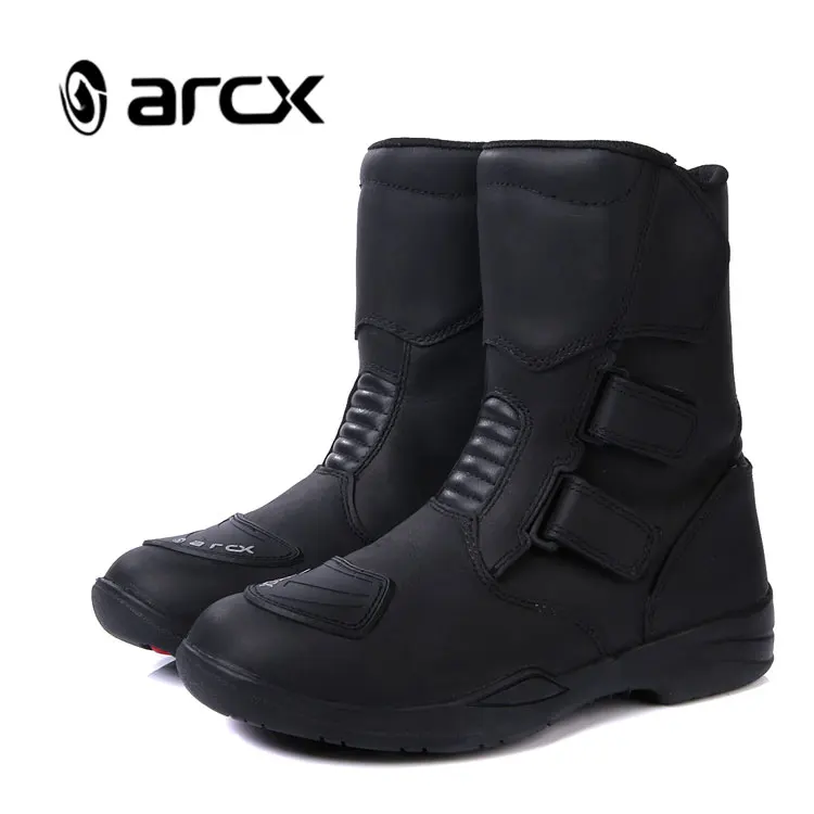 

ARCX Motorcycle Cowhide Waterproof Riding Boots Motorcycle Police Boots Police Leather Motorcycle Boots