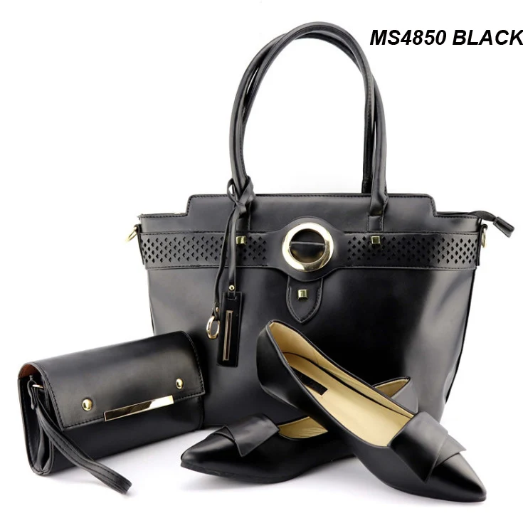 Luxurious Elegant Genuine Leather Material Italian Shoes And Bags High